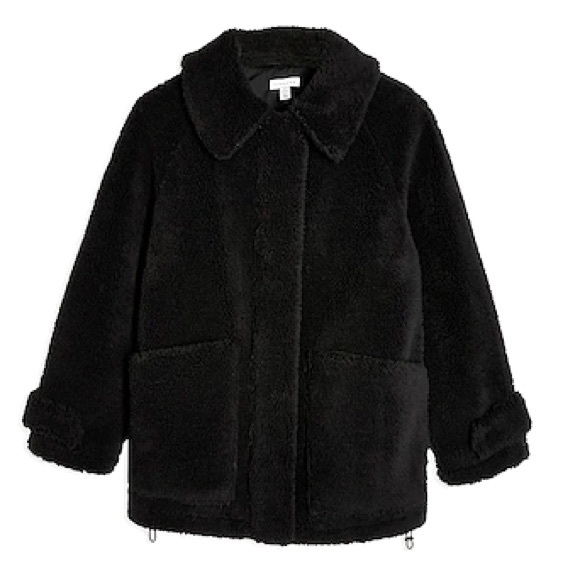 Topshop Zip Up Teddy Jacket - Picture 3 of 9